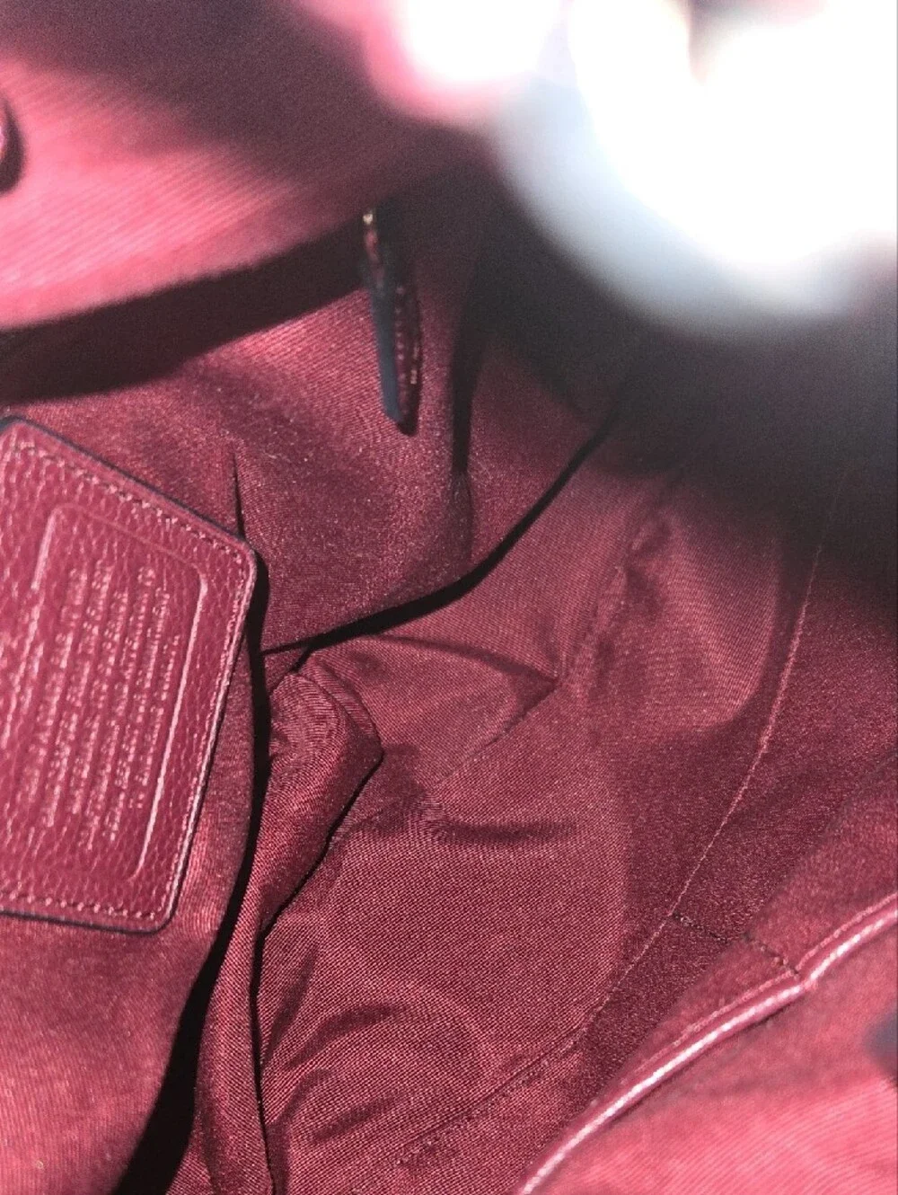 Coach pebbled leather